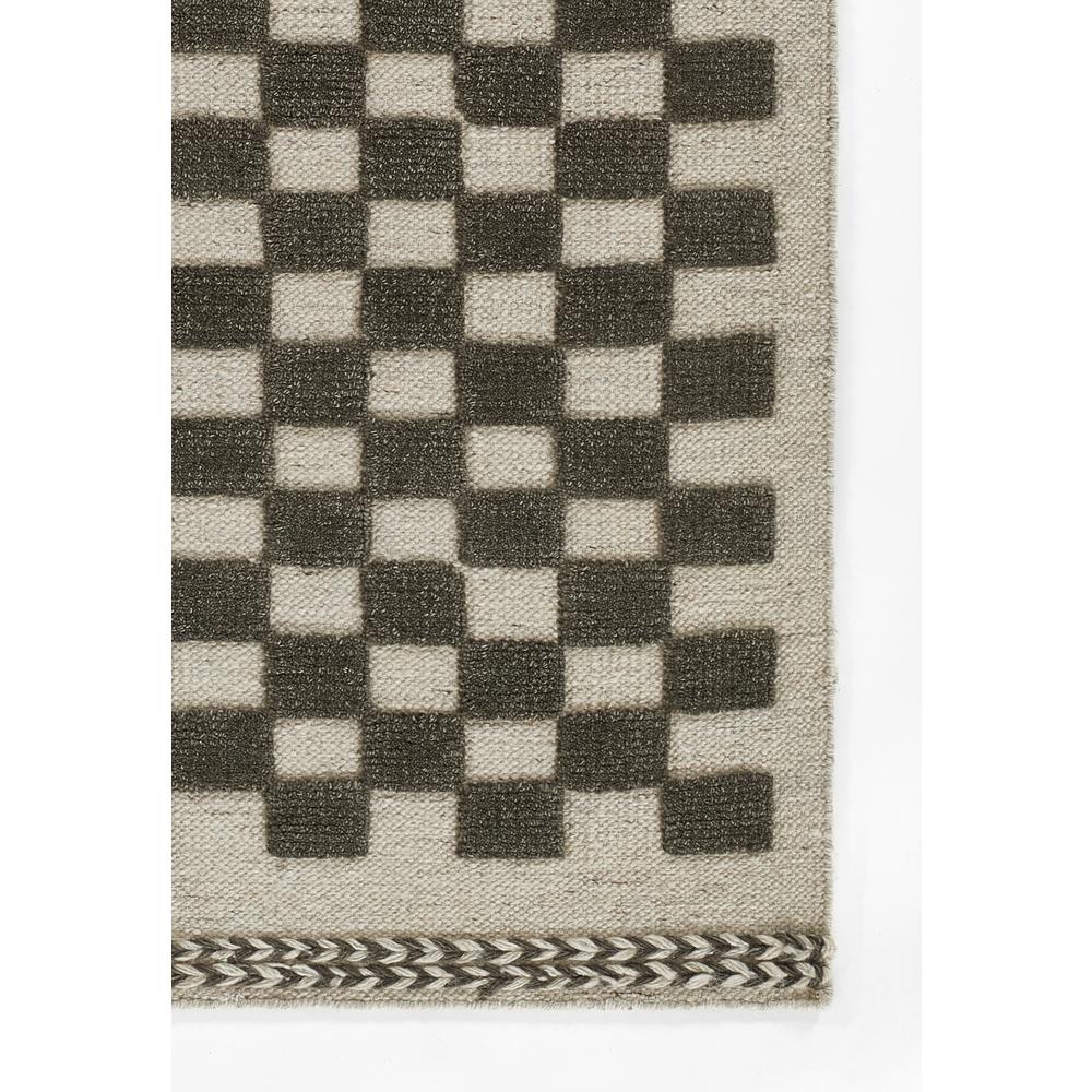Contemporary Rectangle Area Rug, Charcoal, 6'3" X 9'
