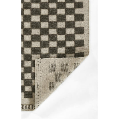 Contemporary Rectangle Area Rug, Charcoal, 6'3" X 9'