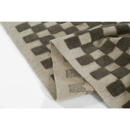 Contemporary Rectangle Area Rug, Charcoal, 6'3" X 9'