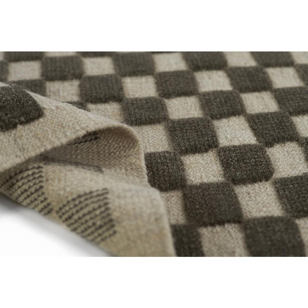 Contemporary Rectangle Area Rug, Charcoal, 6'3" X 9'