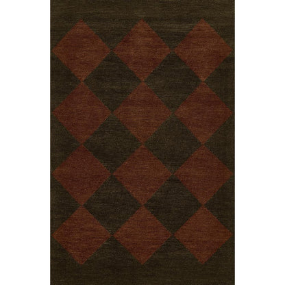 Contemporary Rectangle Area Rug, Copper, 8' X 10'