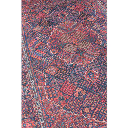 Traditional Rectangle Area Rug, Navy, 8'5" X 12'