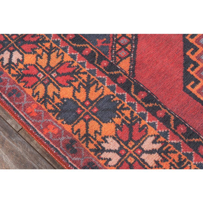 Traditional Rectangle Area Rug, Red, 8'5" X 12'