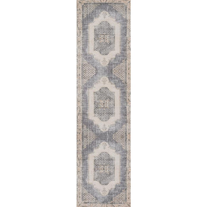 Traditional Rectangle Area Rug, Denim, 5' X 7'6"