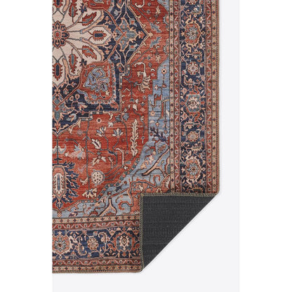 Traditional Rectangle Area Rug, Red, 5' X 7'6"