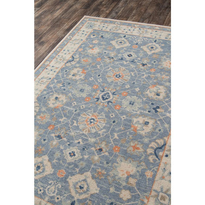 Traditional Rectangle Area Rug, Blue, 7'9" X 9'10"