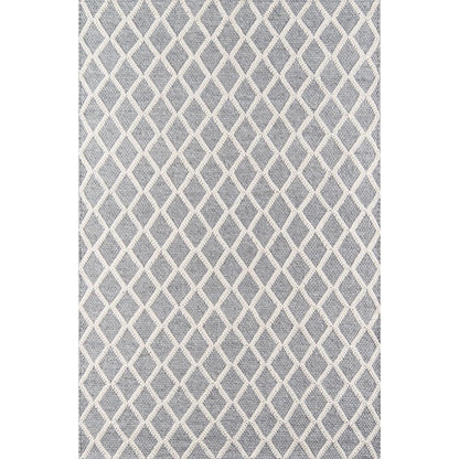 Contemporary Rectangle Area Rug, Grey, 7'9" X 9'9"
