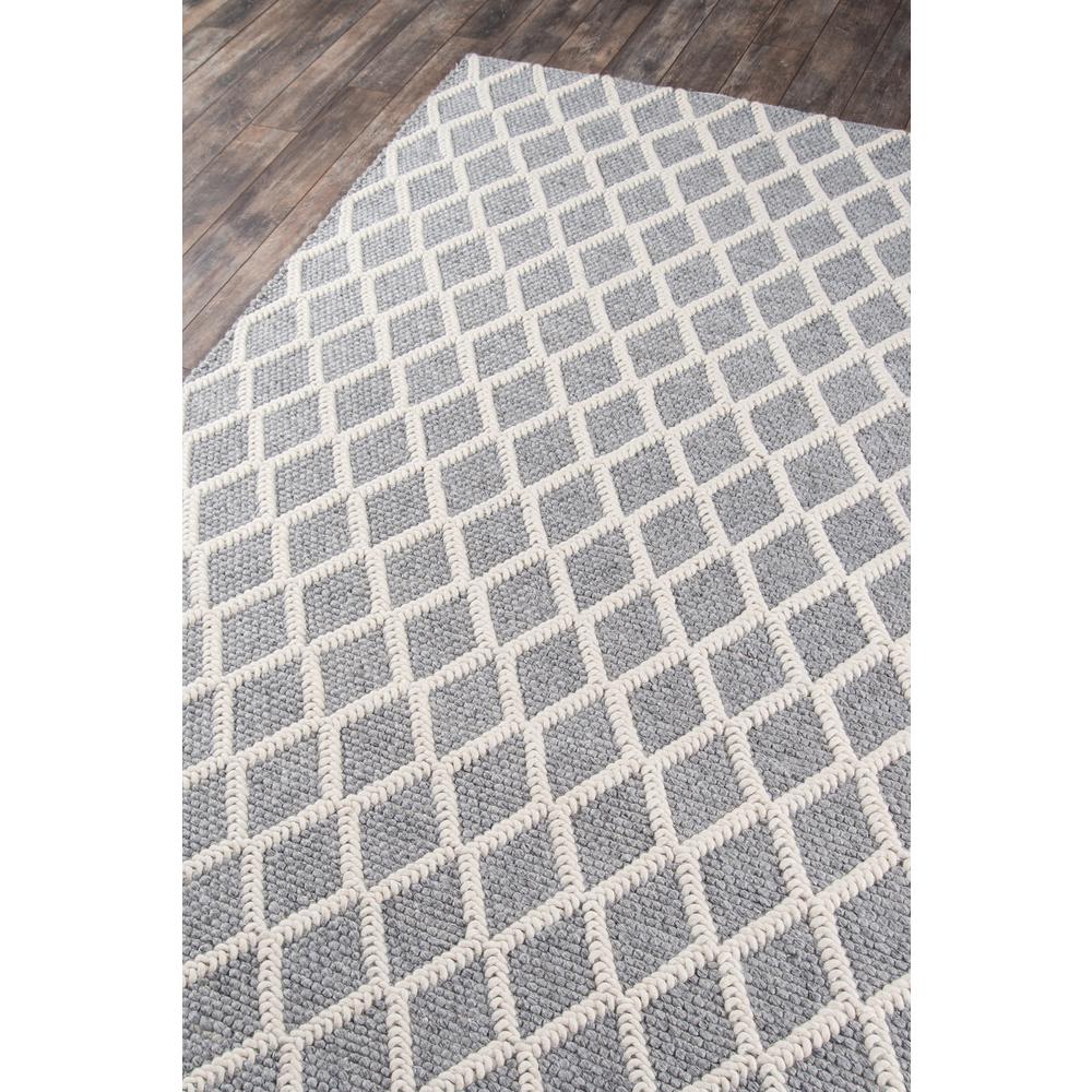 Contemporary Rectangle Area Rug, Grey, 7'9" X 9'9"