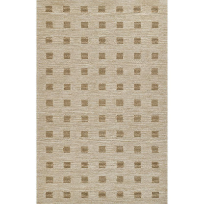 Contemporary Rectangle Area Rug, Beige, 9' X 12'