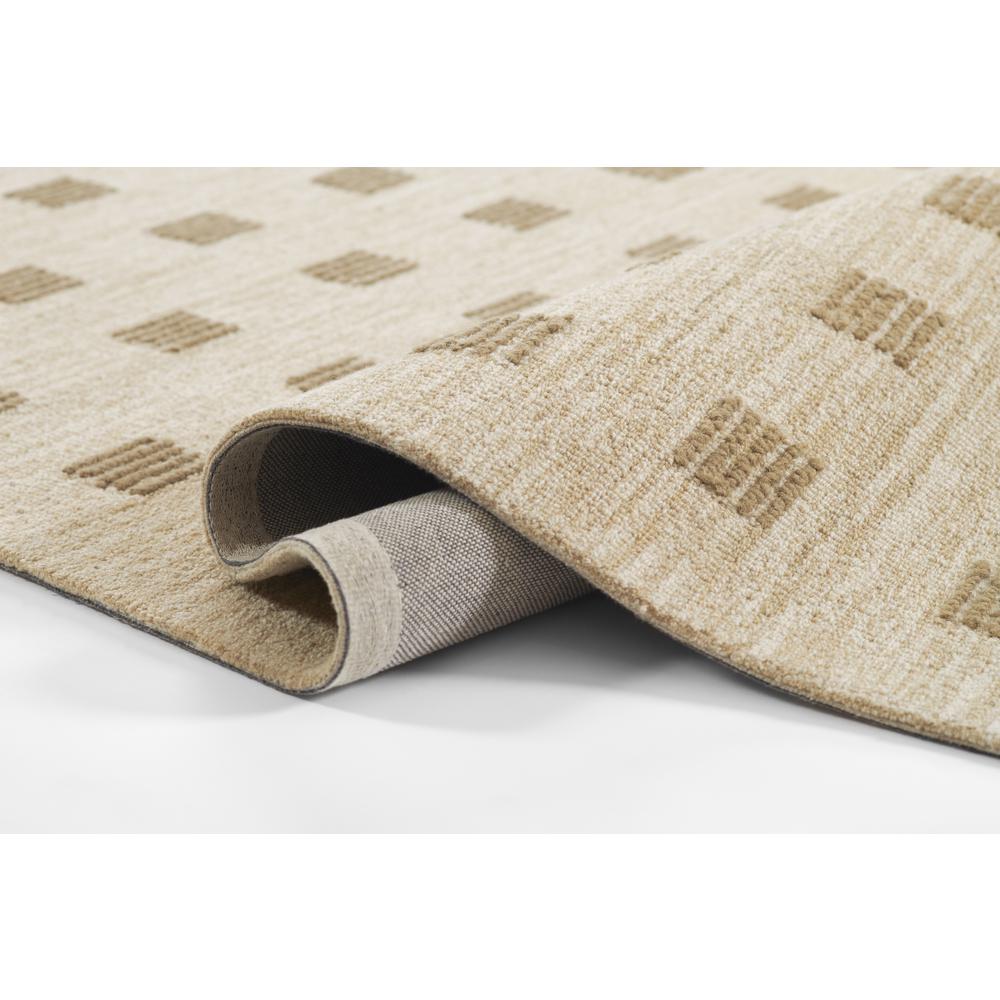 Contemporary Rectangle Area Rug, Beige, 9' X 12'