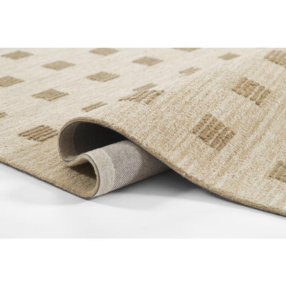 Contemporary Rectangle Area Rug, Beige, 9' X 12'