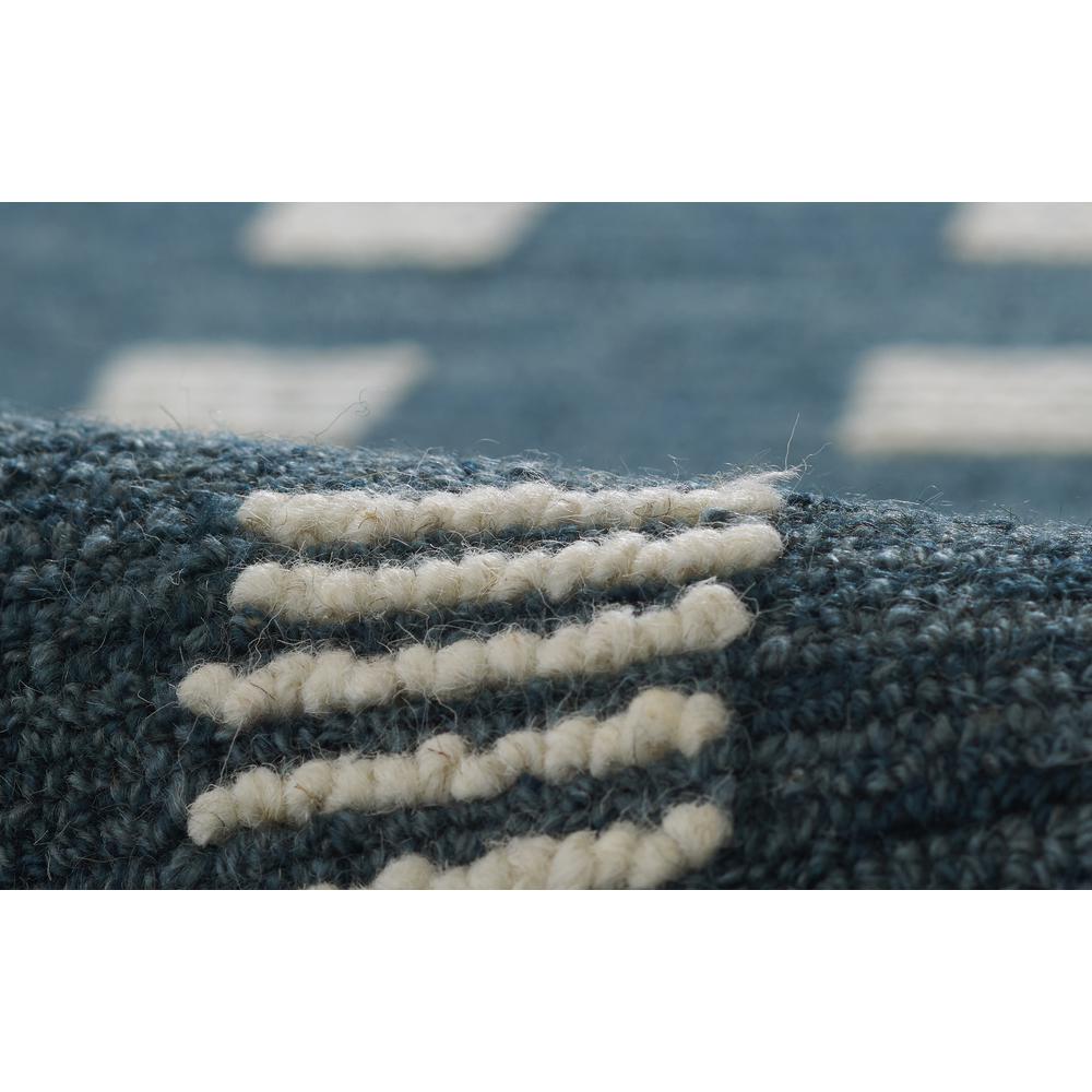Contemporary Rectangle Area Rug, Blue, 9' X 12'