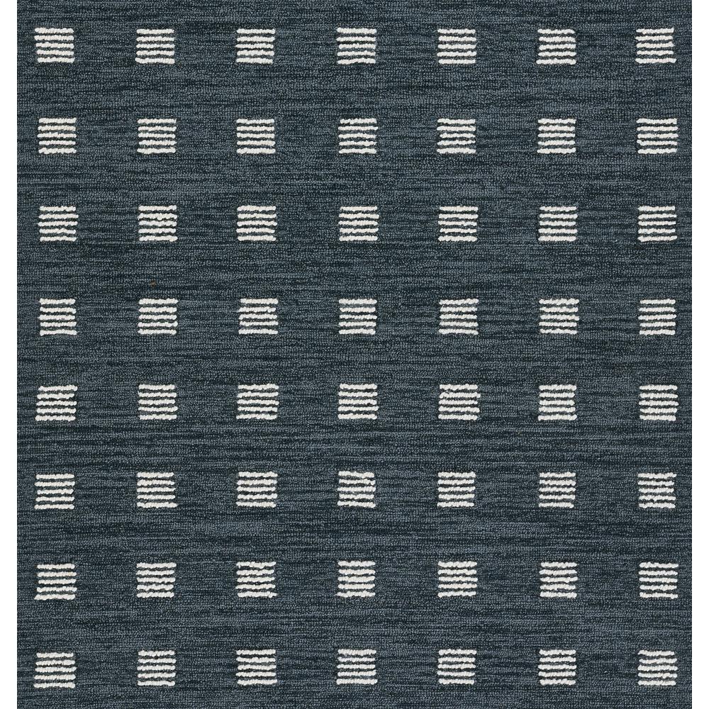 Contemporary Rectangle Area Rug, Blue, 9' X 12'