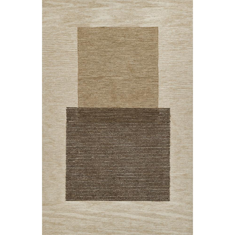 Contemporary Rectangle Area Rug, Brown, 9' X 12'