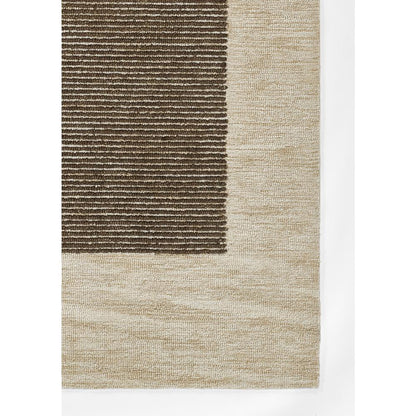 Contemporary Rectangle Area Rug, Brown, 9' X 12'