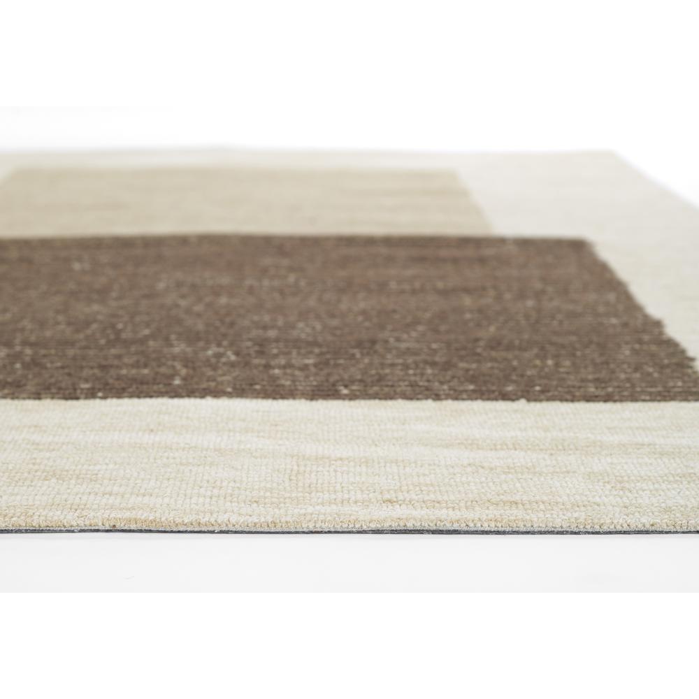Contemporary Rectangle Area Rug, Brown, 9' X 12'