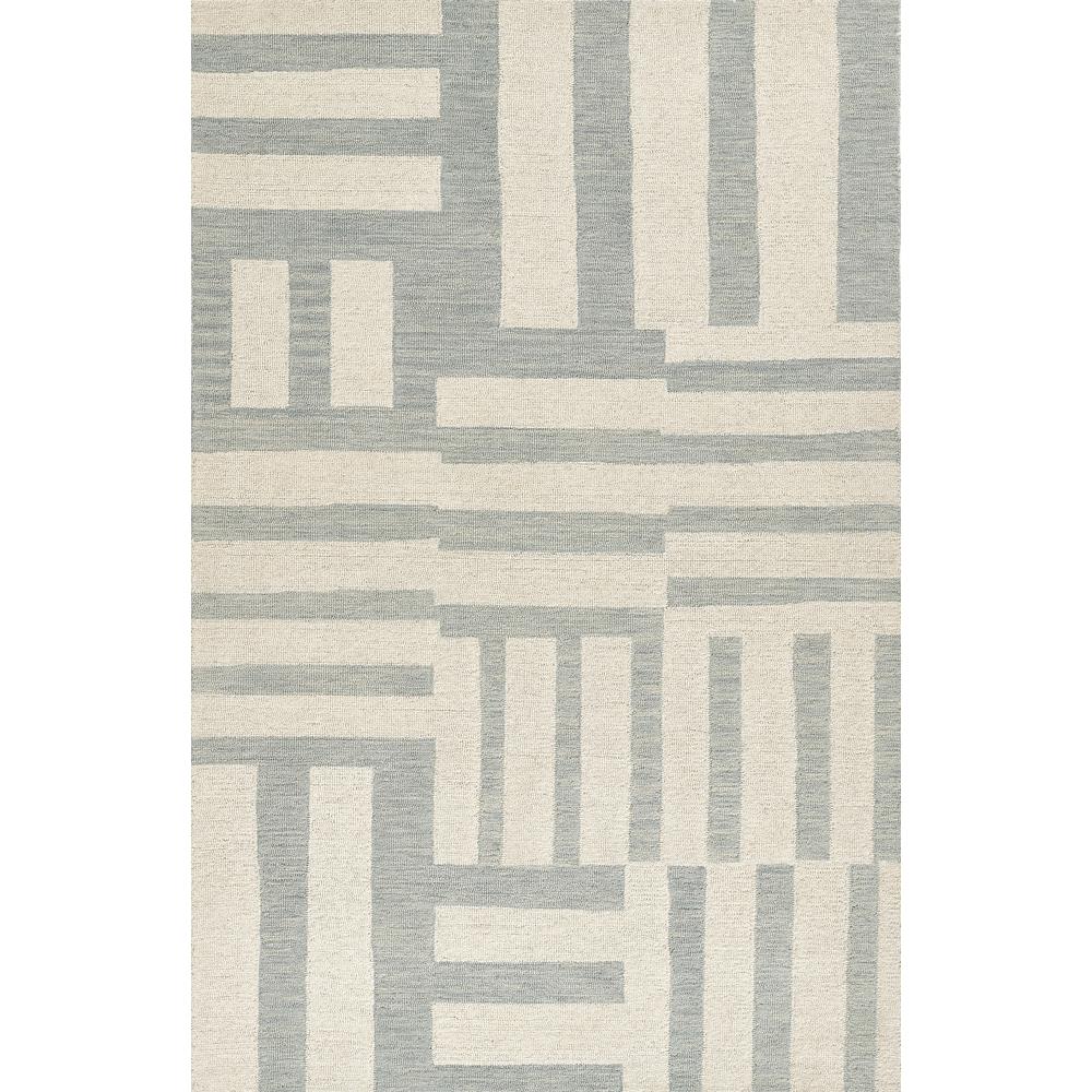 Contemporary Rectangle Area Rug, Blue, 9' X 12'