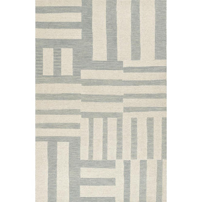 Contemporary Rectangle Area Rug, Blue, 9' X 12'