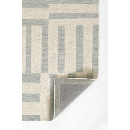 Contemporary Rectangle Area Rug, Blue, 9' X 12'