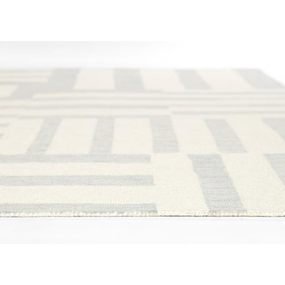 Contemporary Rectangle Area Rug, Blue, 9' X 12'