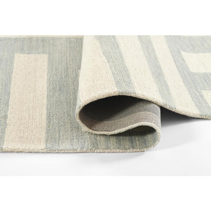 Contemporary Rectangle Area Rug, Blue, 9' X 12'