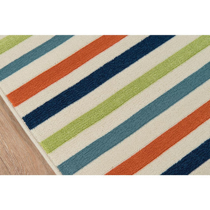Contemporary Rectangle Area Rug, Multi, 6'7" X 9'6"