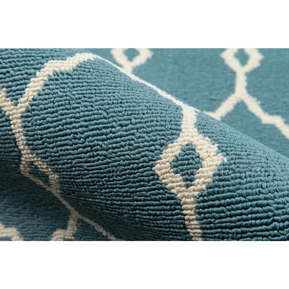 Contemporary Rectangle Area Rug, Blue, 6'7" X 9'6"
