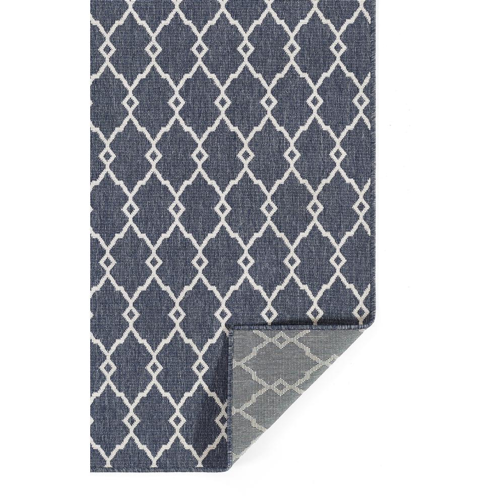 Contemporary Rectangle Area Rug, Denim, 6'7" X 9'6"
