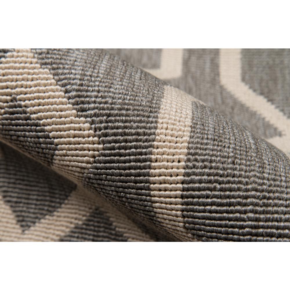 Contemporary Rectangle Area Rug, Grey, 6'7" X 9'6"
