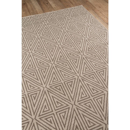 Contemporary Rectangle Area Rug, Taupe, 6'7" X 9'6"