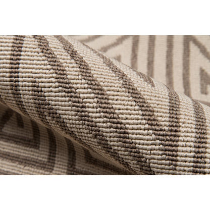 Contemporary Rectangle Area Rug, Taupe, 6'7" X 9'6"