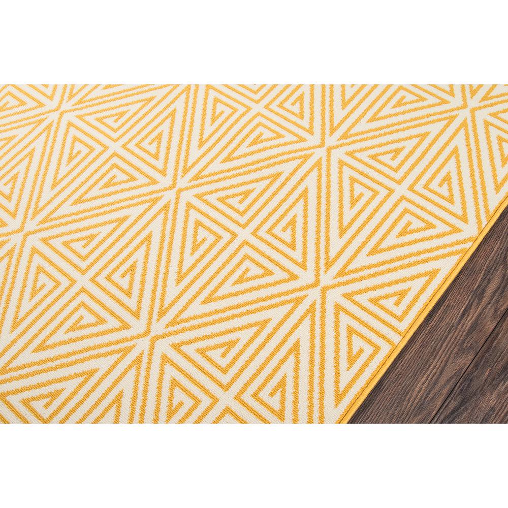 Contemporary Rectangle Area Rug, Yellow, 6'7" X 9'6"