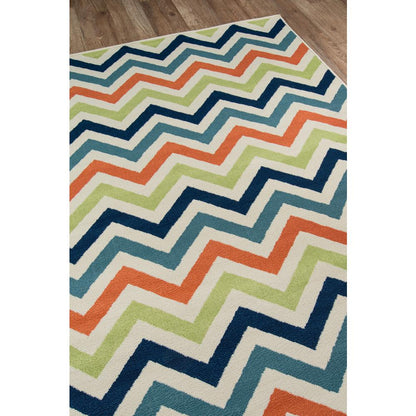 Contemporary Rectangle Area Rug, Multi, 6'7" X 9'6"
