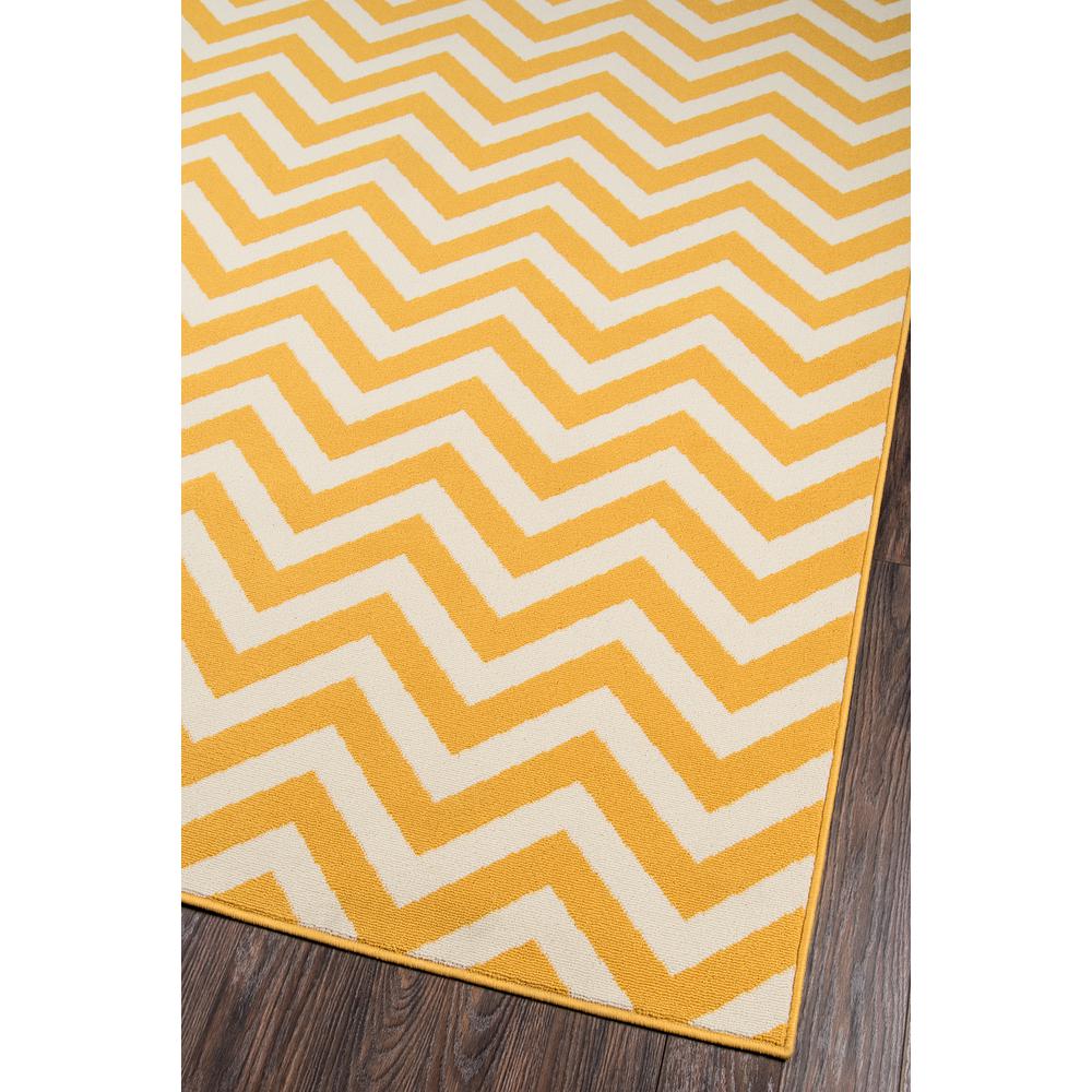 Contemporary Rectangle Area Rug, Yellow, 6'7" X 9'6"