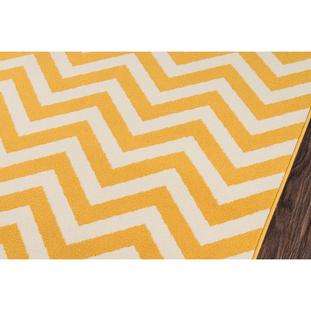 Contemporary Rectangle Area Rug, Yellow, 6'7" X 9'6"