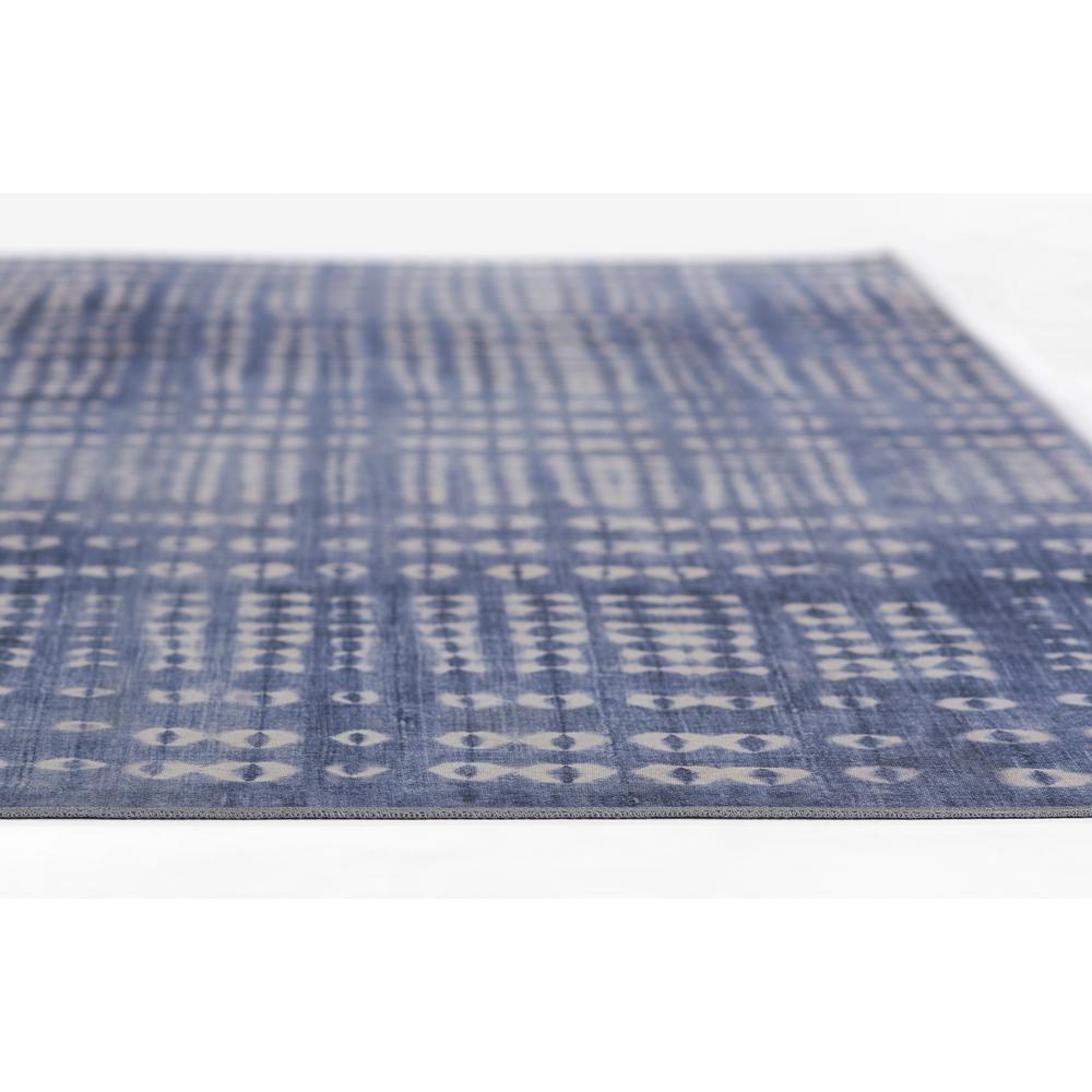 Contemporary Rectangle Area Rug, Blue, 7'6" X 9'6"
