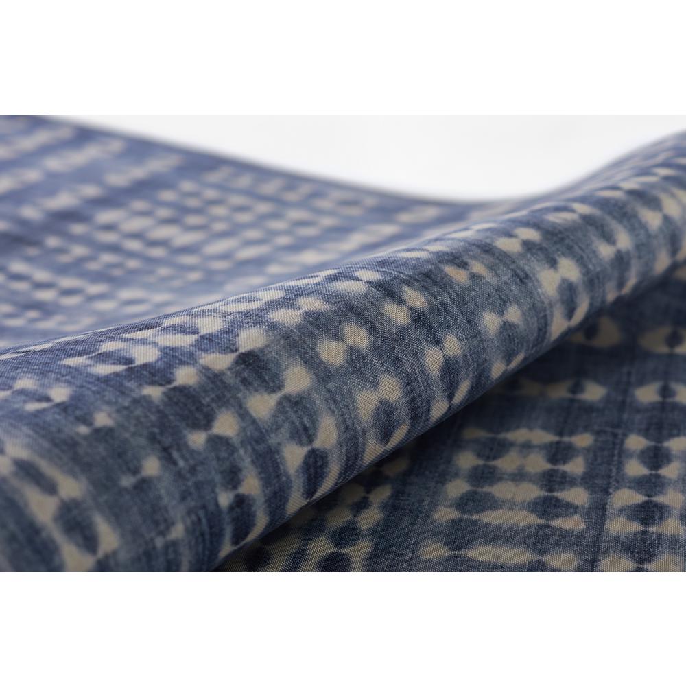 Contemporary Rectangle Area Rug, Blue, 7'6" X 9'6"