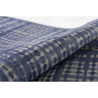 Contemporary Rectangle Area Rug, Blue, 7'6" X 9'6"