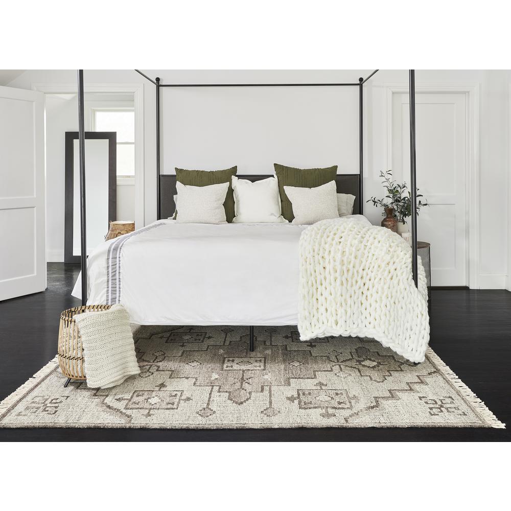 Traditional Rectangle Area Rug, Natural, 8' X 10'