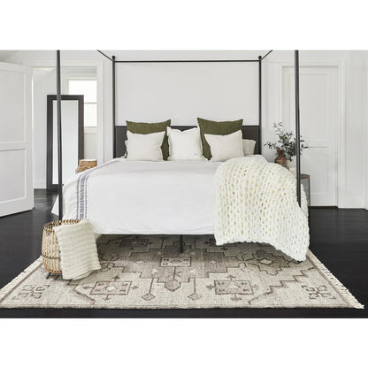 Traditional Rectangle Area Rug, Natural, 8' X 10'