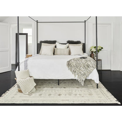 Traditional Rectangle Area Rug, Ivory, 8' X 10'