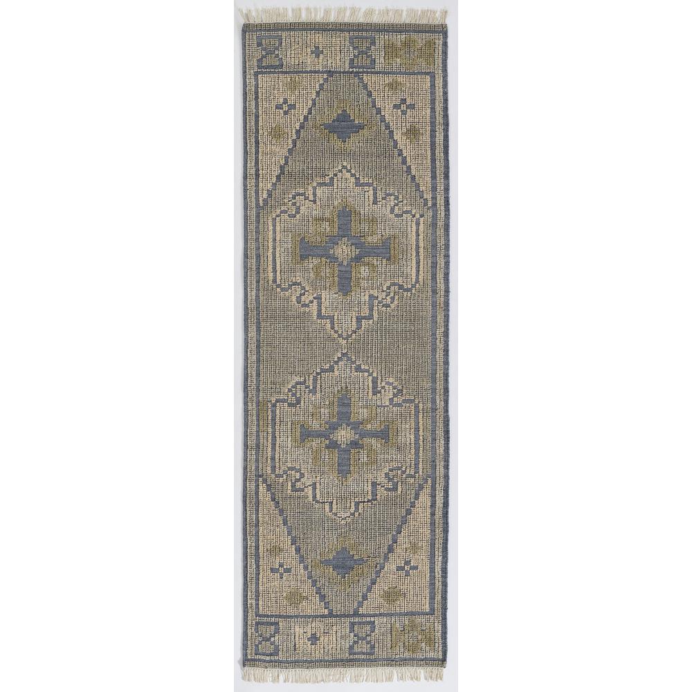 Traditional Rectangle Area Rug, Blue, 8' X 10'