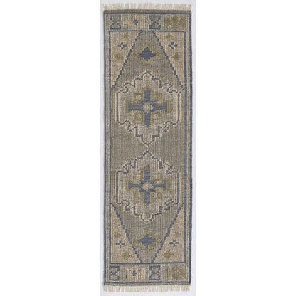Traditional Rectangle Area Rug, Blue, 8' X 10'