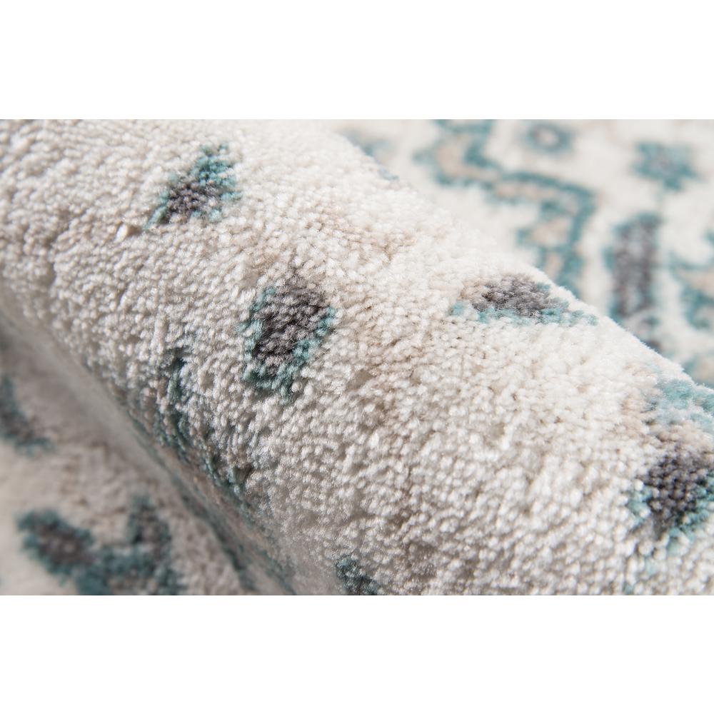 Traditional Rectangle Area Rug, Ivory, 9'3" X 12'6"