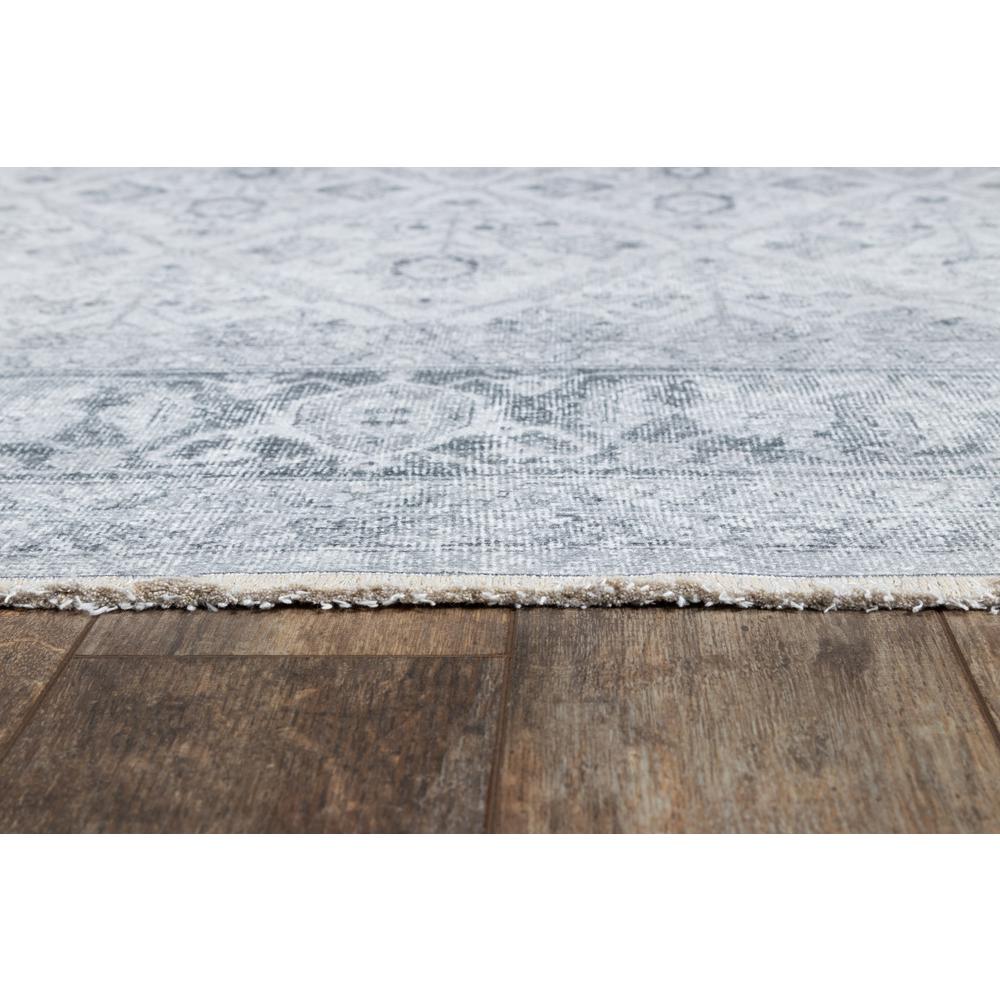 Traditional Rectangle Area Rug, Grey, 9'6" X 12'6"