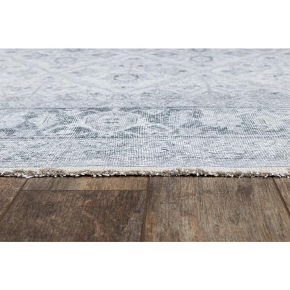 Traditional Rectangle Area Rug, Grey, 9'6" X 12'6"