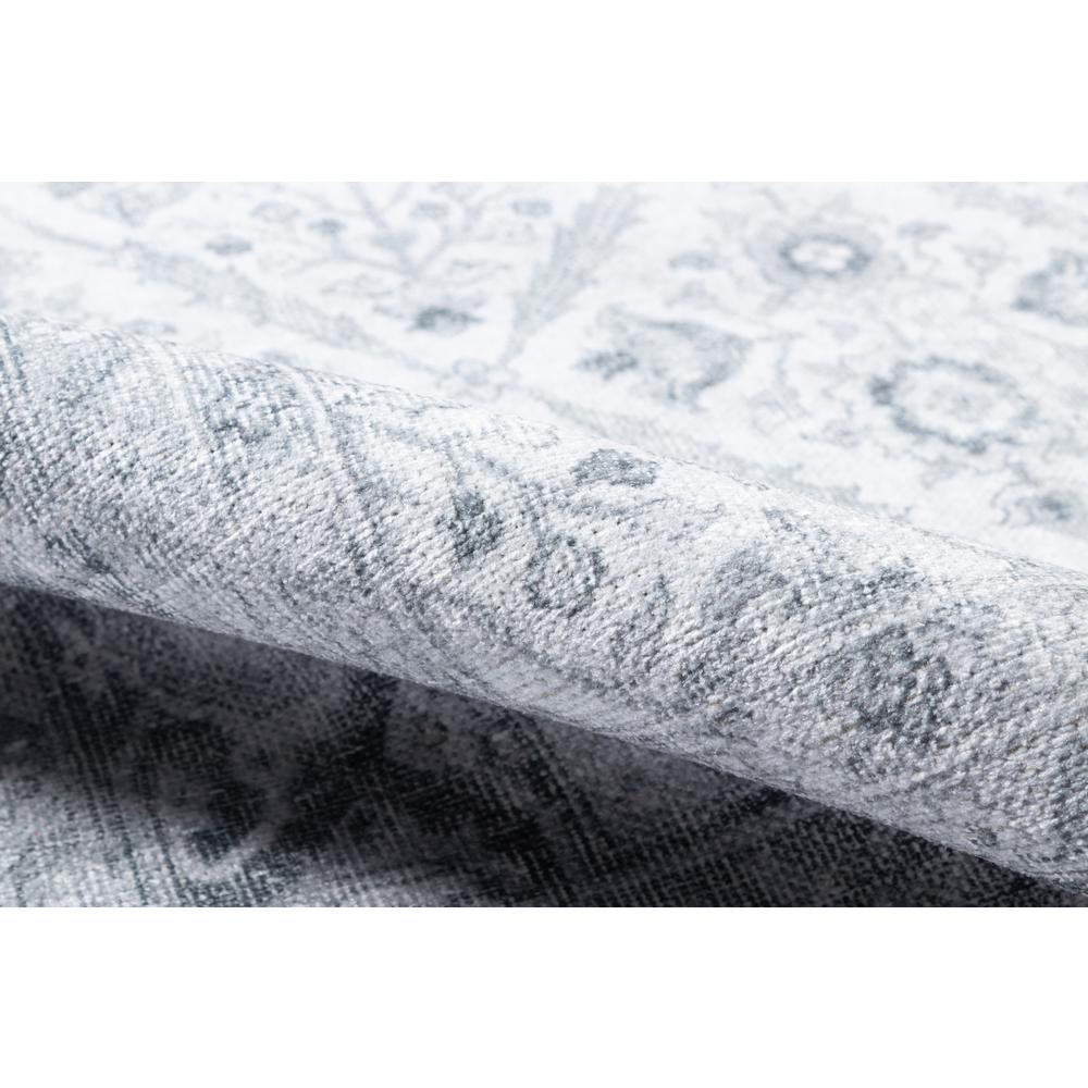 Traditional Rectangle Area Rug, Grey, 9'6" X 12'6"