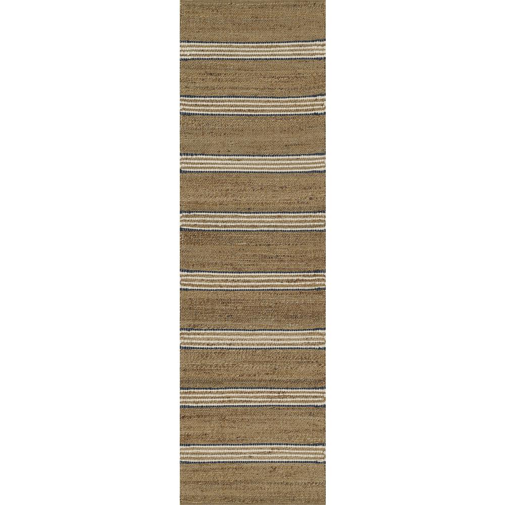 Contemporary Rectangle Area Rug, Blue, 9' X 12'