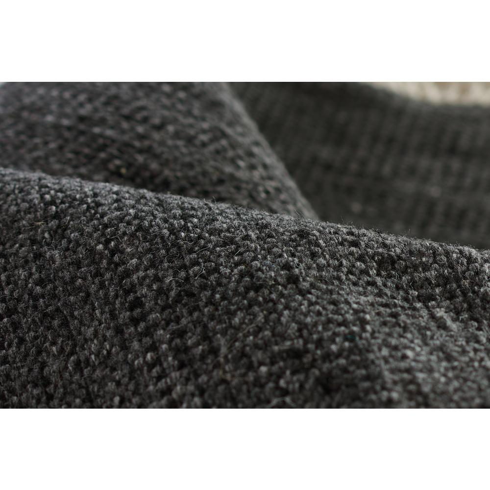 Contemporary Rectangle Area Rug, Charcoal, 8' X 10'