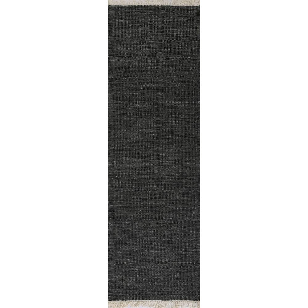 Contemporary Rectangle Area Rug, Charcoal, 8' X 10'